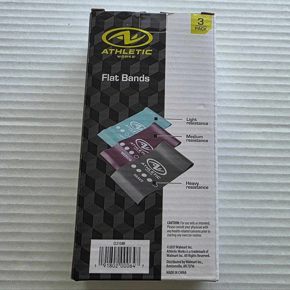 NWT Athletic Works Flat Bands 3-Pack - Picture 3 of 13